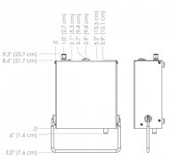 美國2B 106 -L型臭氧監(jiān)測儀的尺寸是多少